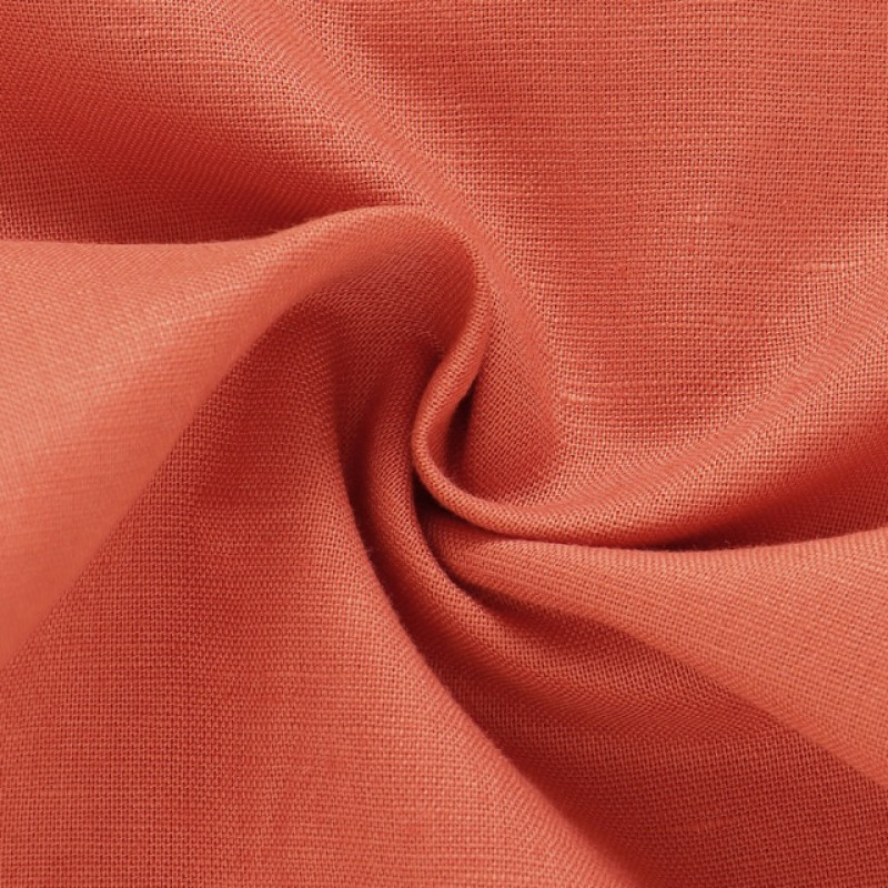 Soft 12M-5Y Linen Organic Cotton Long Pants Summer Spring Brick color